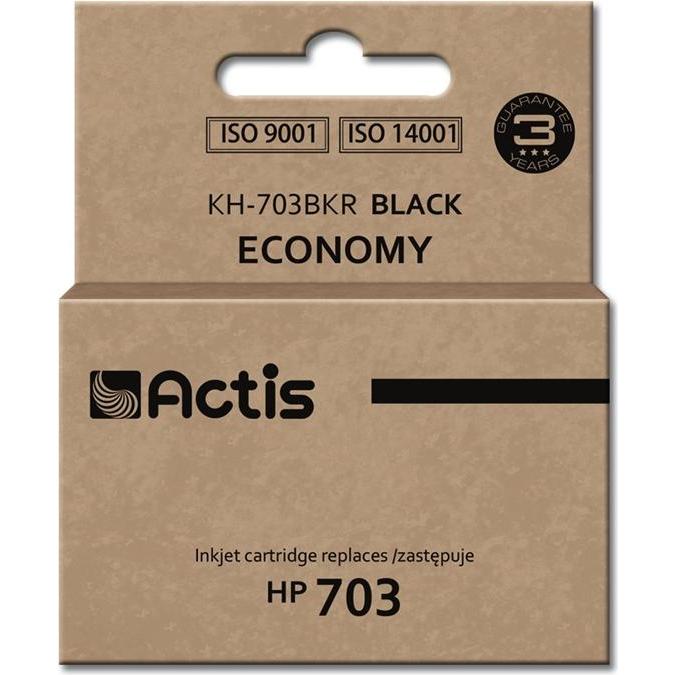 Factis, Druckerpatrone, KH-703BKR black ink cartridge for HP printer 703 CD887AE - Kompatibel - Tintenpa (BK)