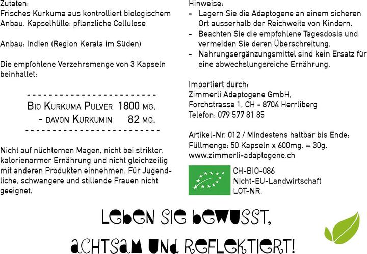 Nährwerte und Zutaten