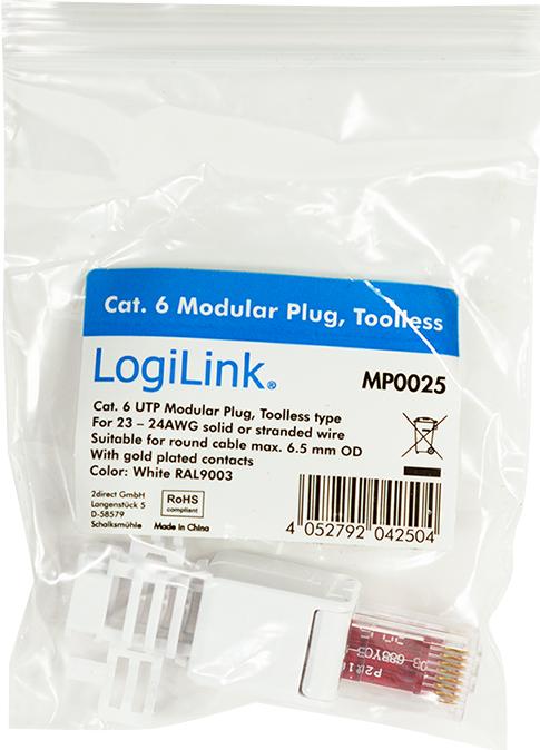 Produktbild LogiLink MP0025 (UTP, CAT6, 0.08 m)