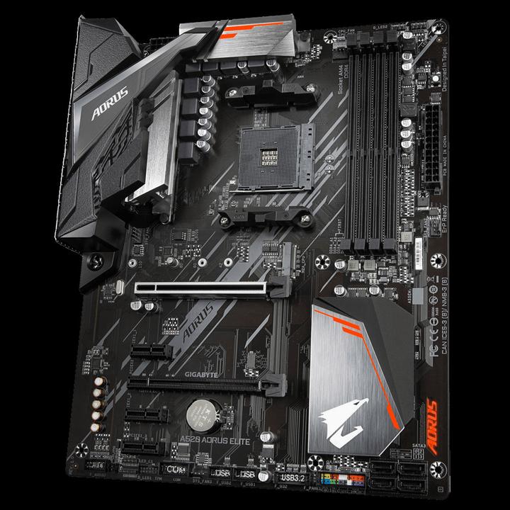 Productafbeelding Gigabyte A520 AORUS ELITE (AM4, AMD A520, ATX)