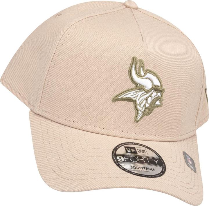 Actual product image New Era 9Forty A-Frame Cap - Minnesota Vikings camel beige (One size)