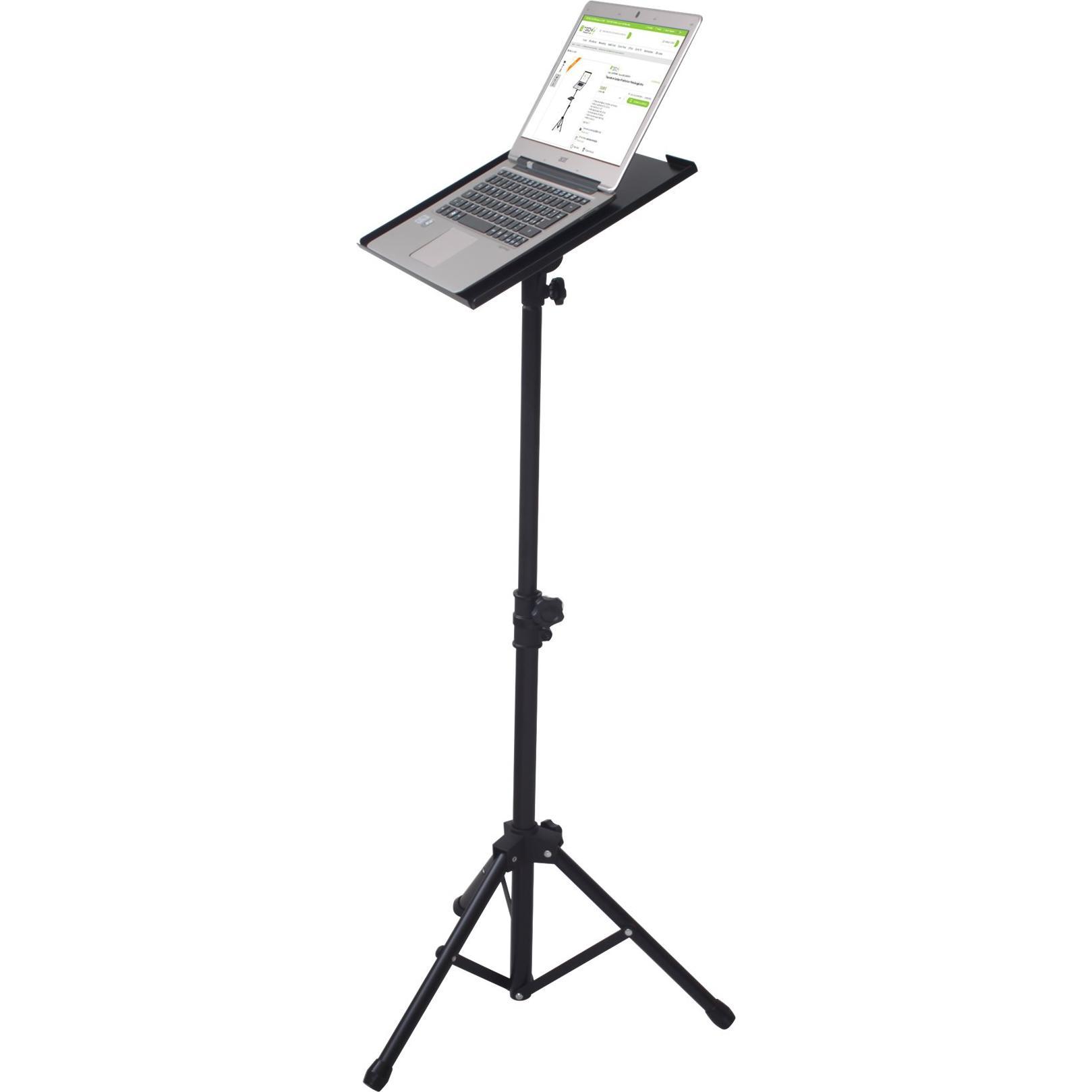 Techly tripod for notebook or projector black height adjustable 70-120cm shelf 40x30cm load max. 8kg, Notebook Ständer, ...