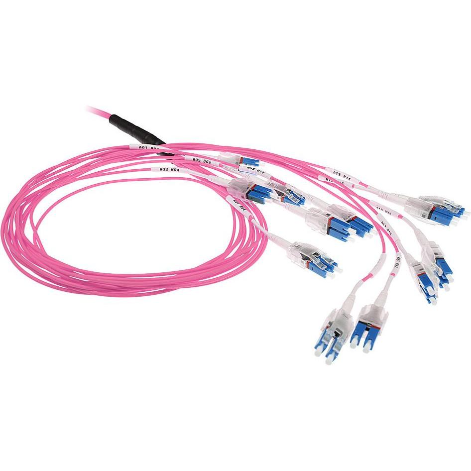 ACT 10 meter Multimode 50/125 OM4 Preterm fiber cable 24F LC Polarity Twist (10 m), Netzwerkkabel