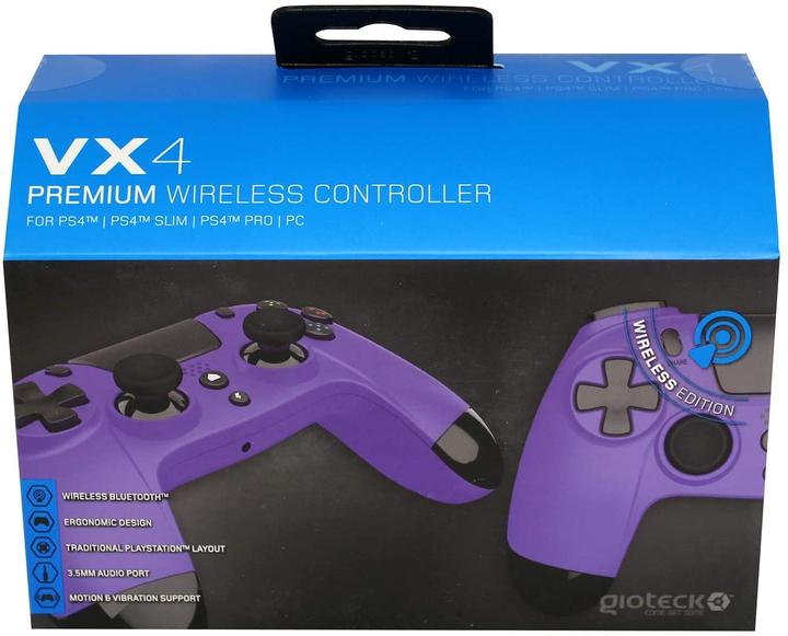 Immagine prodotto Gioteck Controller VX4 viola senza fili per PS4 e PC (PS4)