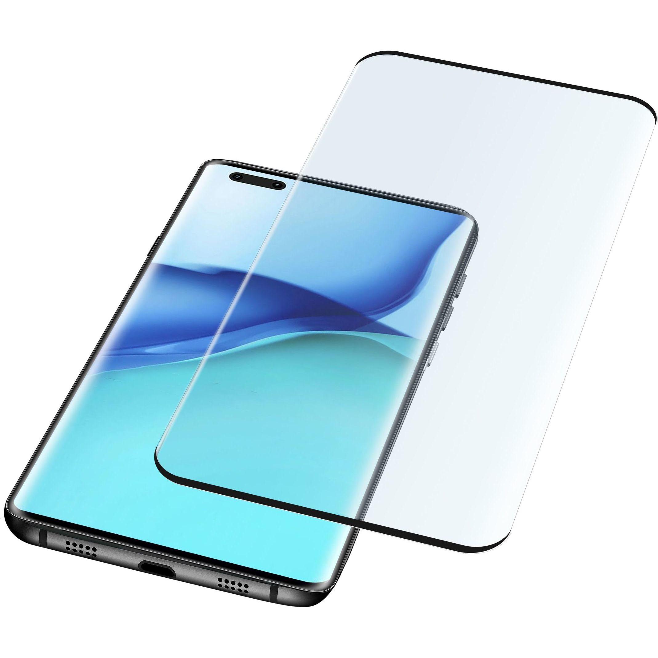 Cellularline Curved Glass Screen Protector, Huawei Mate 40 Pro, Black (1 pz., Mate 40 Pro), Pellicola protettiva smartphone, Nero