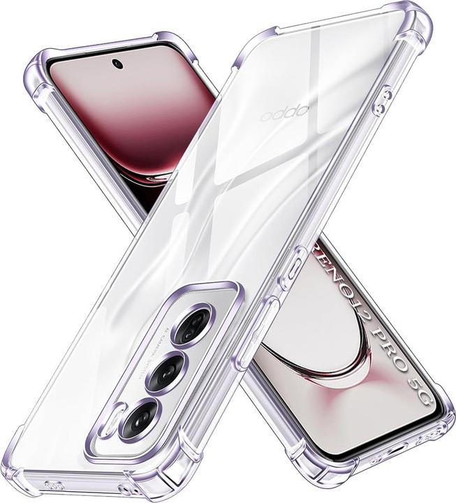 Immagine prodotto Techsuit - Shockproof Clear Silicone - Oppo Reno12 Pro - Clear (Oppo Reno12)