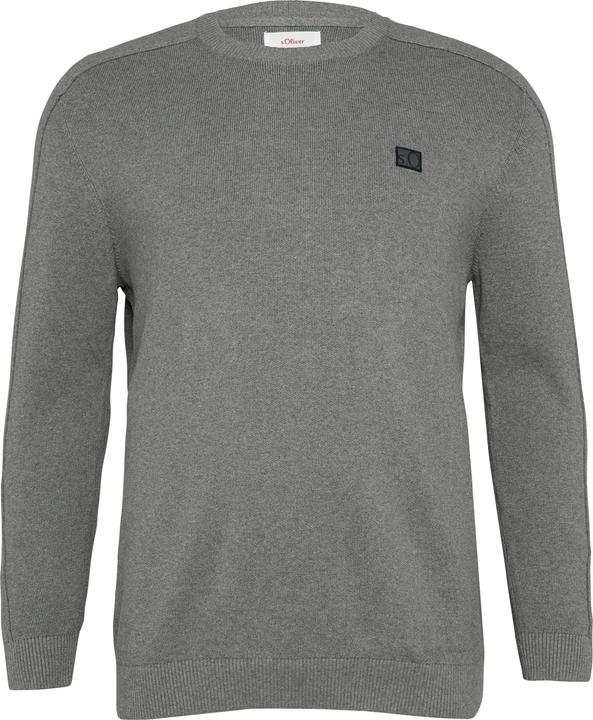 Image du produit S.Oliver Strickpullover Strickpullover mit Nahtdetails und Logo (3XL)