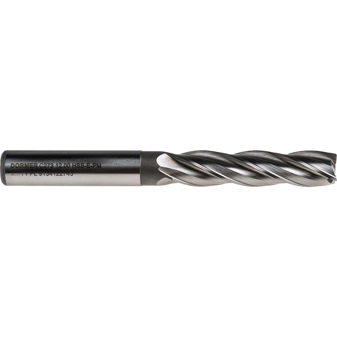 Dormer, Fräser, Schaftfräser 4 Schn. 12,0mm HSCO-XP lang