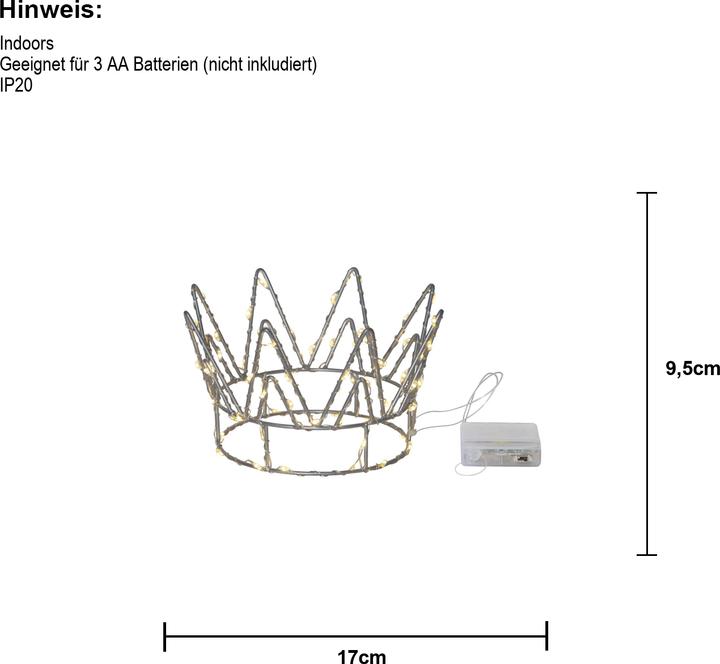 Image du produit Star Trading Décoration de table en forme de couronne