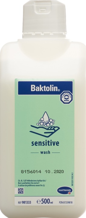 Actual product image Baktolin sensitive washing lotion Lot (Liquid soap, 500 ml)