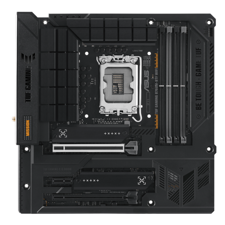 Actual product image ASUS MB TUF GAMING B760M-BTF WIFI Intel,1700,DDR5,mATX (LGA 1700, Intel B760, mATX)