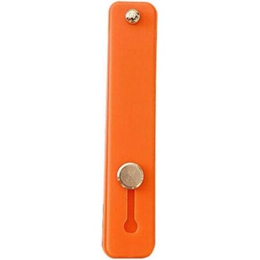 Thumbnail - Hurtel Self-adhesive finger holder with zipper - orange, Smartphone Halterung, Orange