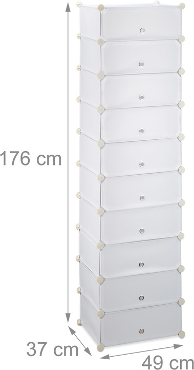 Immagine prodotto Relaxdays Baylee (49 x 37 x 176 cm)