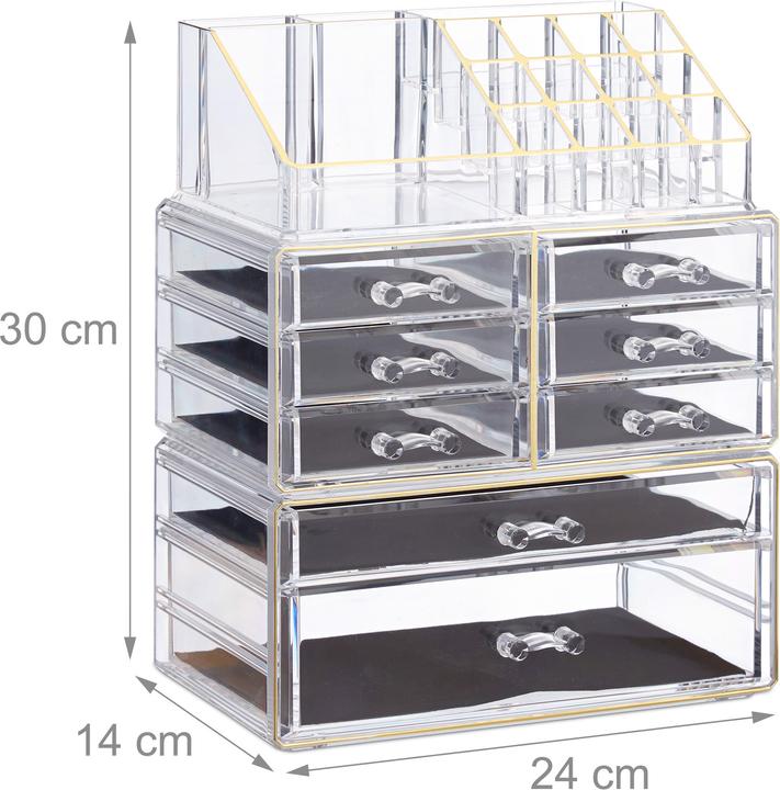 Image du produit Relaxdays Organisateur de maquillage