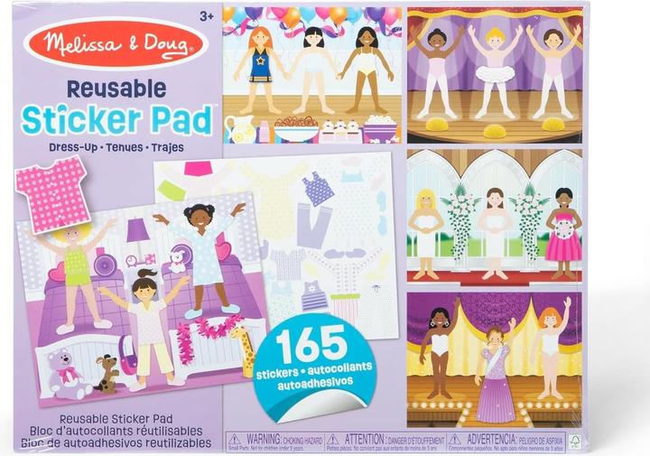 Produktbild Melissa & Doug MELISSA Reusable Sticker Pad - Dress-Up (165 Sticker)