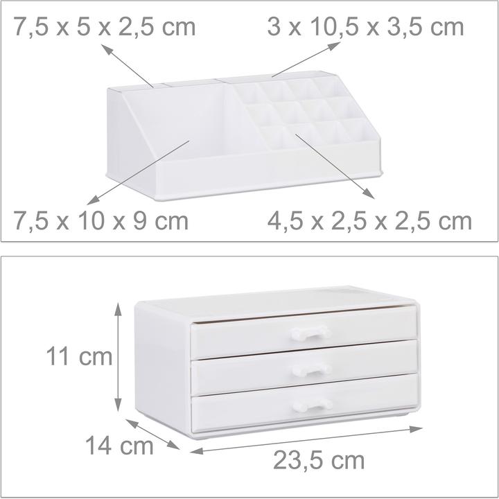 Actual product image Relaxdays Makeup Organizer