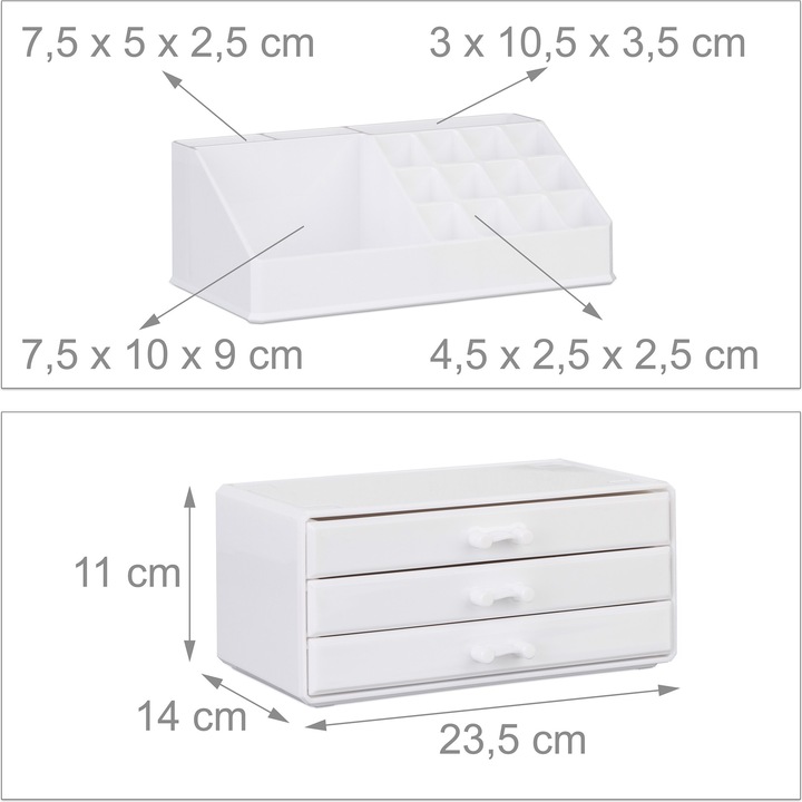 Actual product image Relaxdays Makeup Organizer