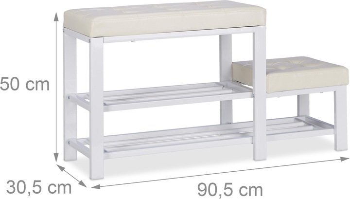 Immagine prodotto Relaxdays Cal (90,5 x 30,5 x 50 cm)
