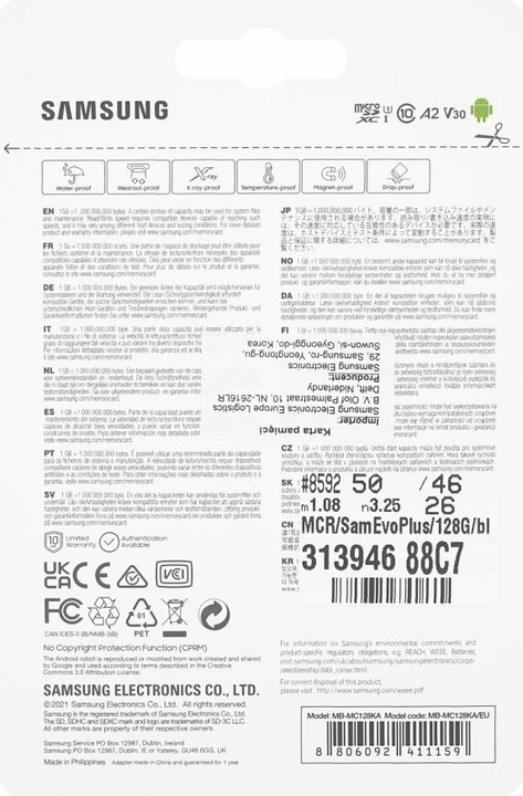 Produktbild Samsung EVO Plus (128 GB, microSDXC, U3, UHS-I)