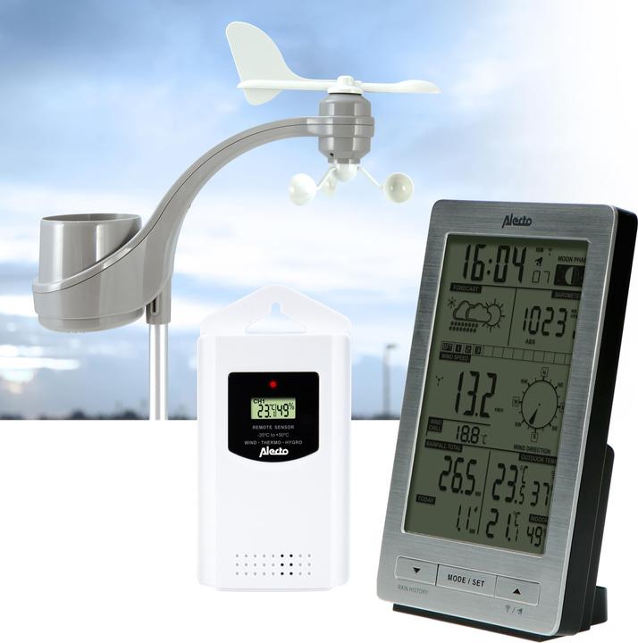 Produktbild Alecto WS-3300 Wetterstation mit Aussensensor (Silber)