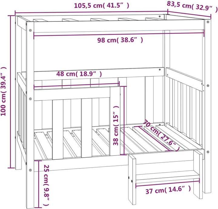 Image du produit vidaXL Hundebett (Chien)