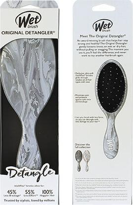 Image du produit Wet Brush Original Detangler Metallic Marble Silver - Hairbrush -