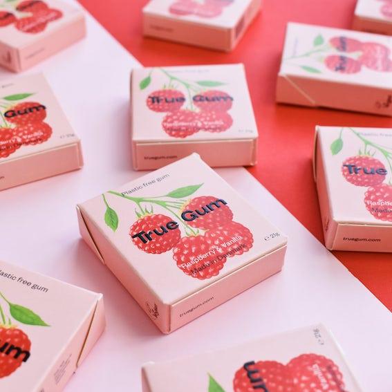 Actual product image True Gum Raspberry & Vanilla (1 pcs., 21 g)