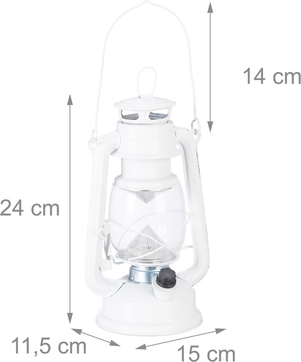 Actual product image Relaxdays LED Storm Lantern (15 x 11.5 x 24 cm, 1 x)