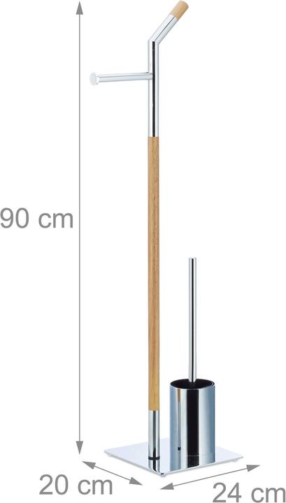 Image du produit Relaxdays Ensemble support brosse WC