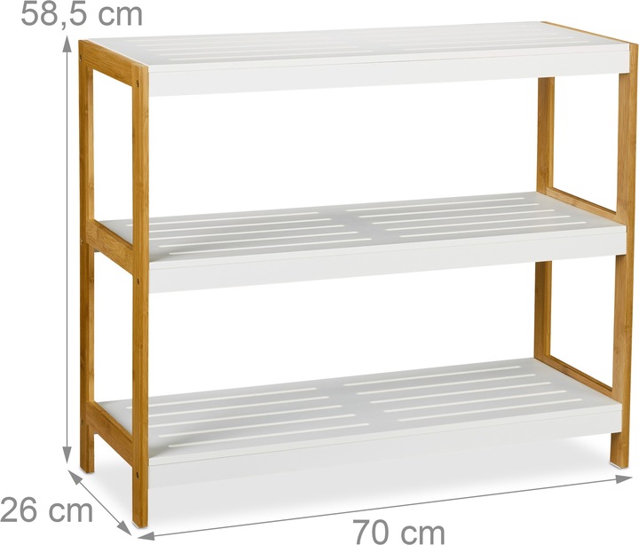Actual product image Relaxdays Baylee (70 x 26 x 58.5 cm)