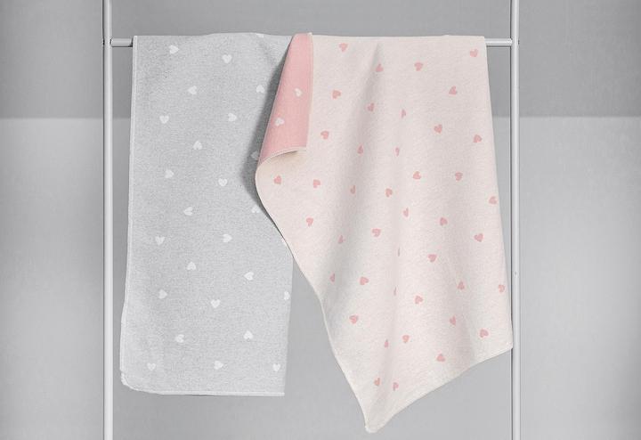 Actual product image David Fussenegger Cuddle blanket 'Little heart (70 x 90 cm)