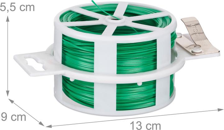 Immagine prodotto Relaxdays Set da 5 legacci da 50 m per piante (13 cm, 9 cm)