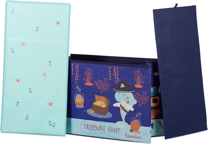 Image du produit Relaxdays Tabouret coffre jouet pouf enfant