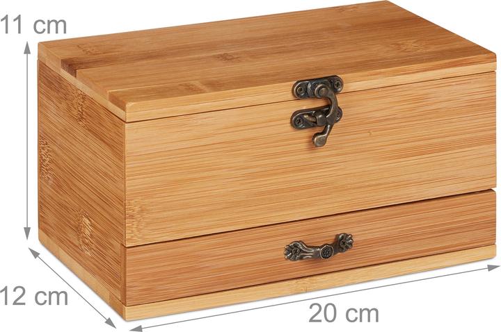 Actual product image Relaxdays Sewing Box,4 Compartments