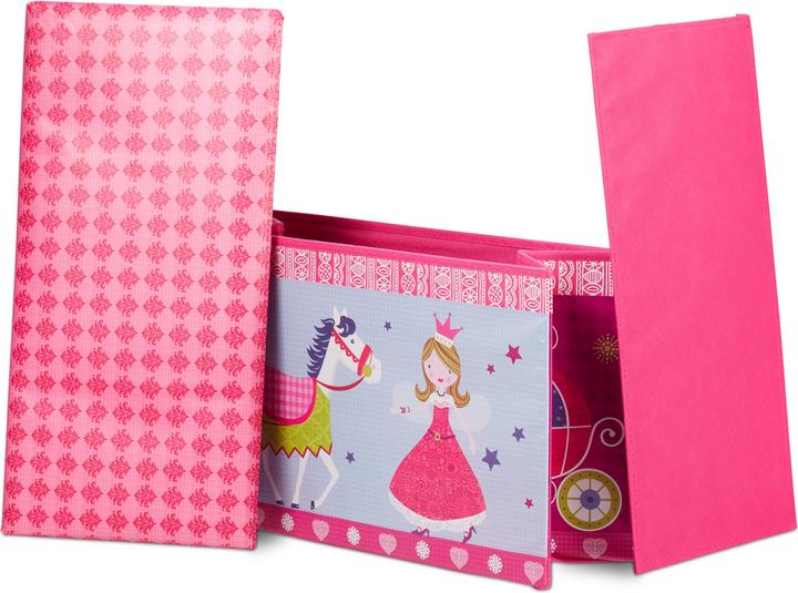 Image du produit Relaxdays Tabouret coffre jouet pouf enfant