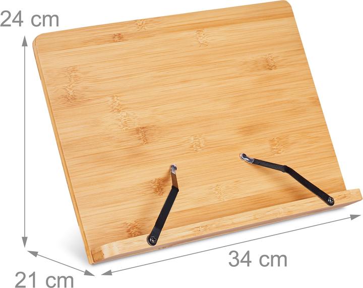 Actual product image Relaxdays Adjustable Book Stand (34 x 21 x 24 cm)