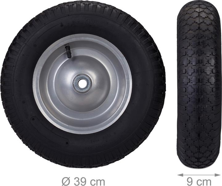 Produktbild Relaxdays Schubkarrenrad