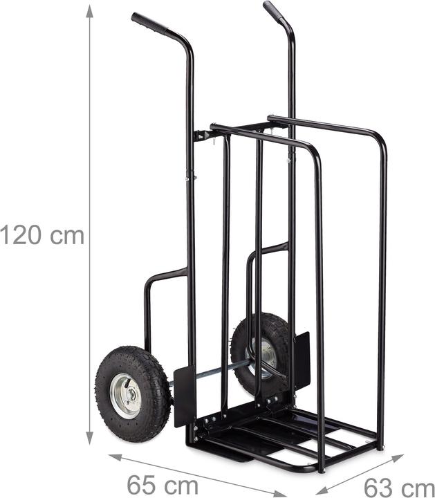 Produktbild Relaxdays Kaminholzwagen (63 x 65 x 120 cm)