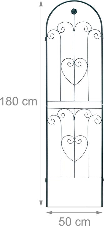 Actual product image Relaxdays Garden Trellis Set of 2 (1.50 cm, 50 cm)