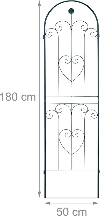 Immagine prodotto Relaxdays Set da 2 grigliati per rampicanti (1.50 cm, 50 cm)