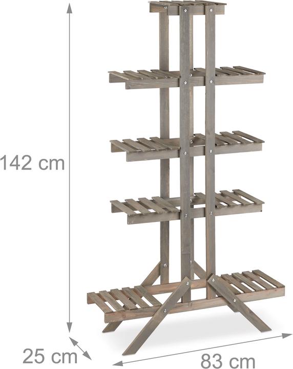 Produktbild Relaxdays Blumentreppe