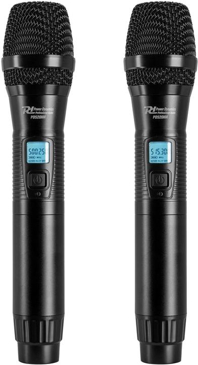 Actual product image Power Dynamics PD522 microfoonsysteem met 2 draadloze UHF microfoons - 2x 100 kanalen