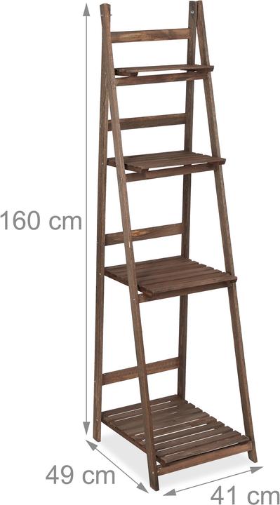 Image du produit Relaxdays Etagère escalier fleurs
