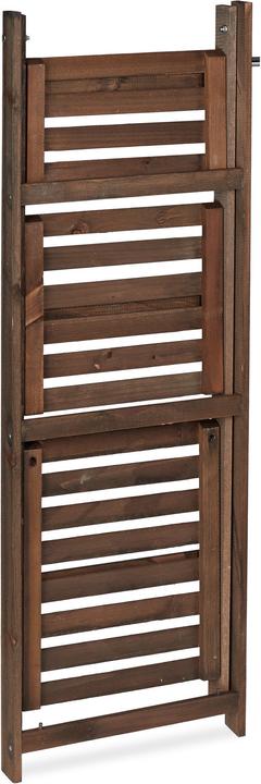 Image du produit Relaxdays Porte-plantes en bois brun foncé
