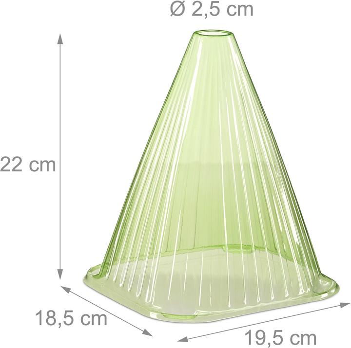 Immagine prodotto Relaxdays Pflanzenhut (18.50 cm, 19.50 cm)