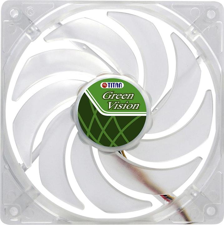 Produktbild Titan Lüfter,, 120x120x25mm, TFD-12025GT12Z/V2(RB), Green Vision (120 mm, 1 x)