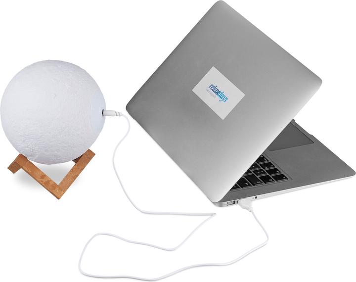 Image du produit Relaxdays lampe lune 3D