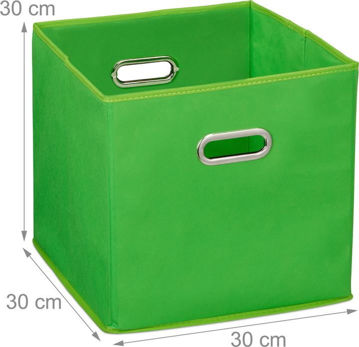 Image du produit Relaxdays Lot de 2 boîtes rangement, sans couvercle (30 x 30 x 30 x 30 cm, 27 l)