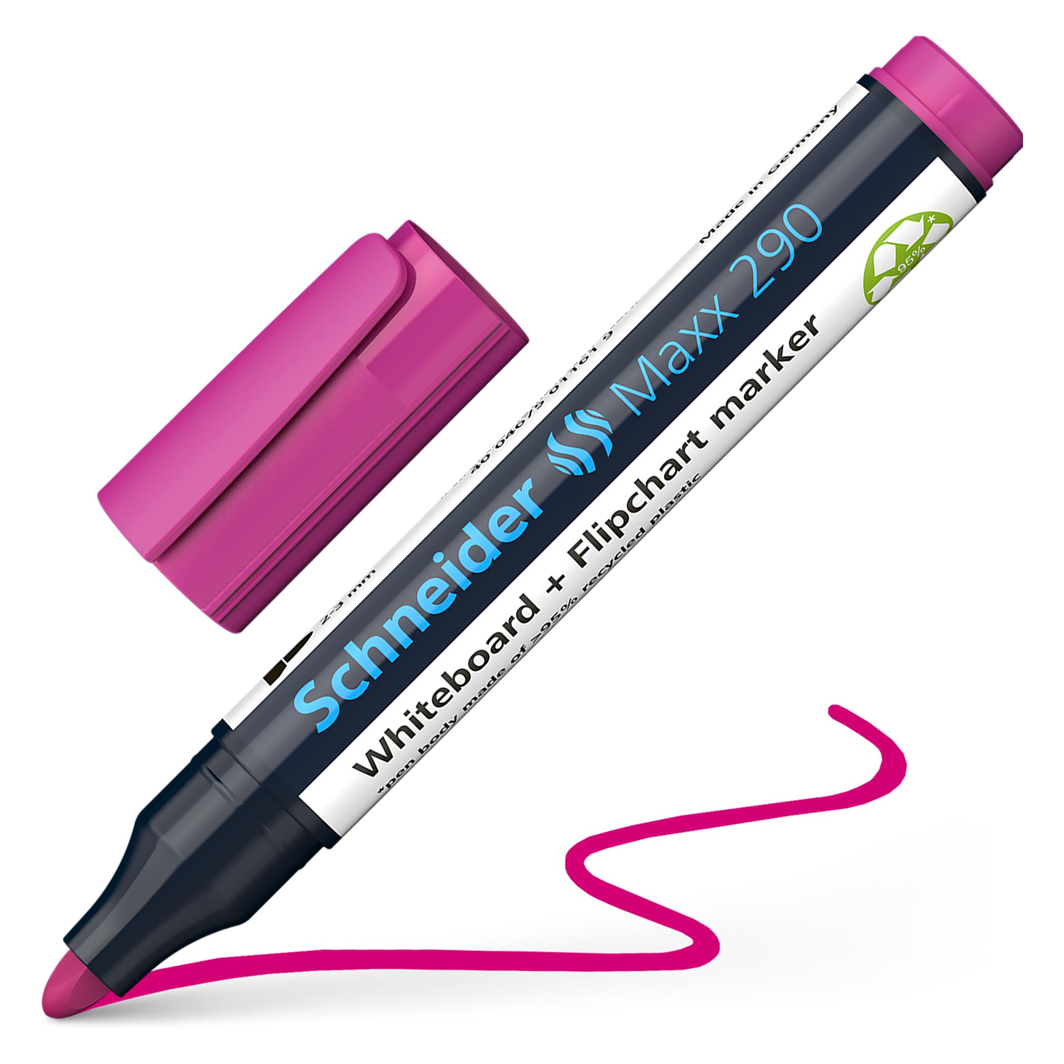 10 X Schneider Board-Marker Maxx 290 Nachfüllbar 2-3mm Magenta