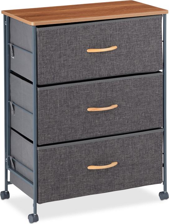 Relaxdays Chest of Drawers of Casters (58 x 30 x 74.5 cm)